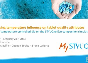 presentation Temperature influence on tablet quality attributes