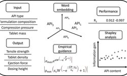 Data-efficient prediction in tableting using word embeddings and empirically-guided neural networks