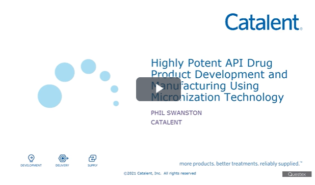 Highly potent API drug product development and manufacturing using micronization technology - image