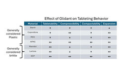 Image effect of glidant on tabletting behavior