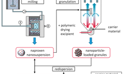 Influence of formulation parameters on redispersibility of naproxen nanoparticles from granules produced in a fluidized bed process