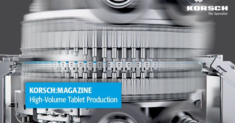 KORSCH Magazine- high-volume tablet production