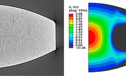 Lamination of biconvex tablets: numerical and experimental study