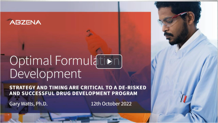 Optimal formulation development