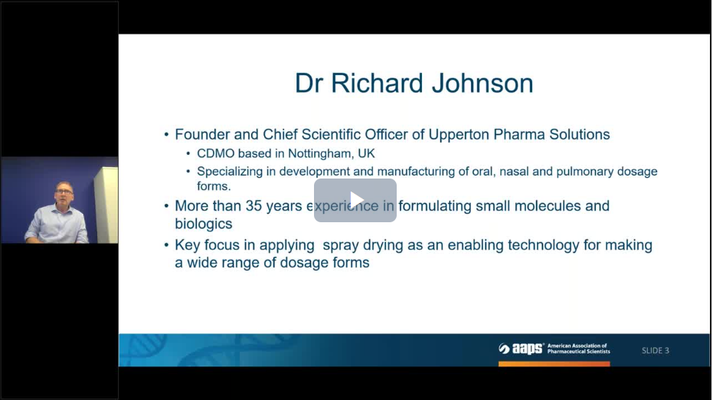 Use of spray drying in pharmaceutical product development - image