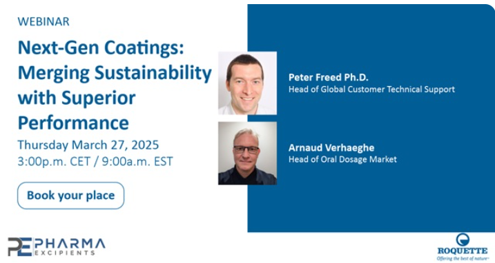 Webinar next gen coatings Roquette