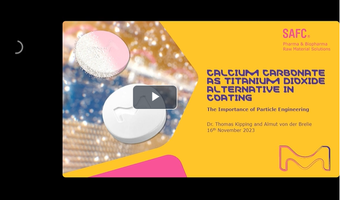 calcium carbonate as a TiO₂ alternative in tablet coatings - image