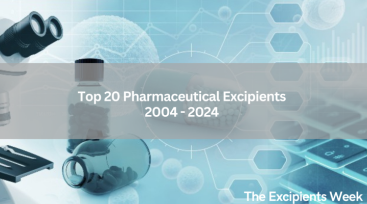 top 20 pharma excipients 2004 - 2024